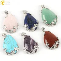 Vintage Heart Crystal Perfume Bottle Necklace ā Natural Gemstone Pendant, Stainless Steel Chain, Romantic Gift