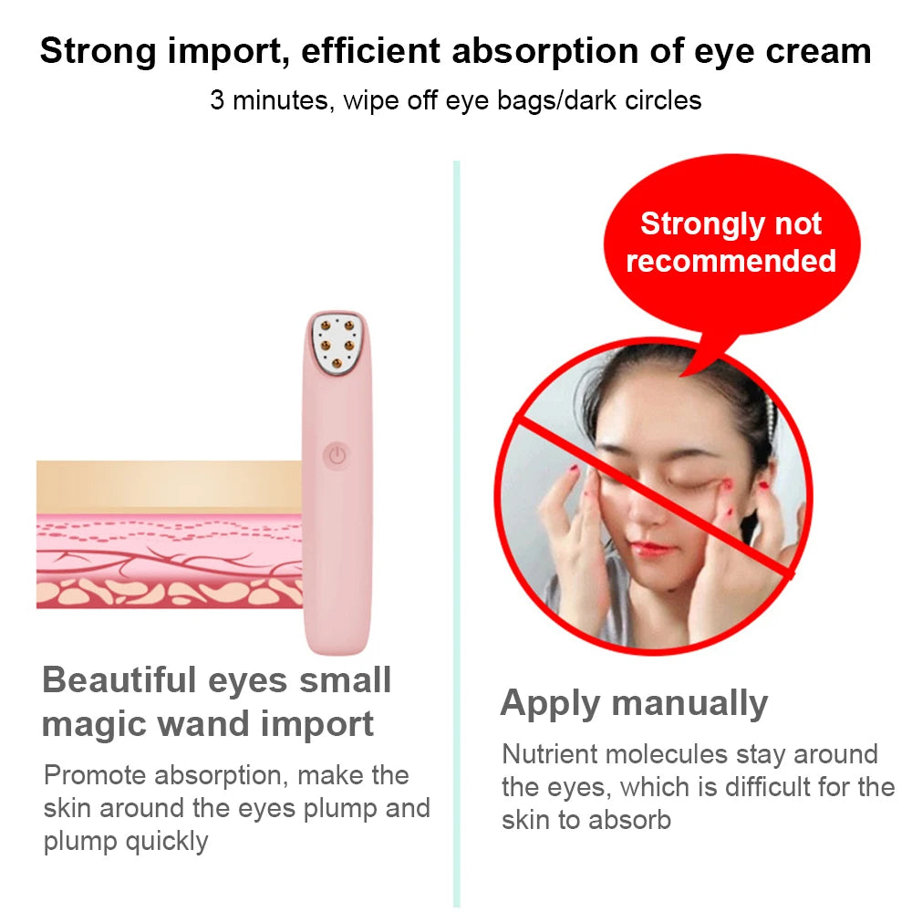 Barbie Electric Eye Massager ā RF & Vibration Therapy for Dark Circles & Puffiness