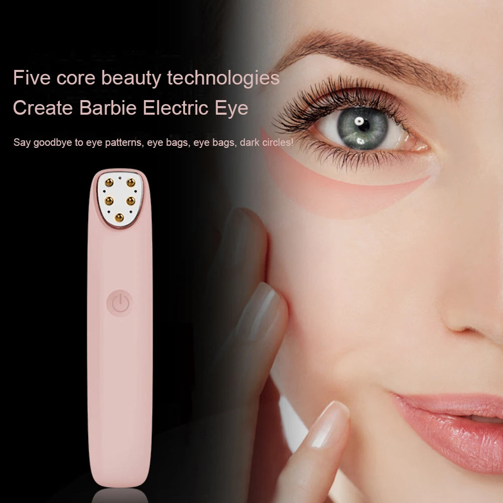 Barbie Electric Eye Massager ā RF & Vibration Therapy for Dark Circles & Puffiness