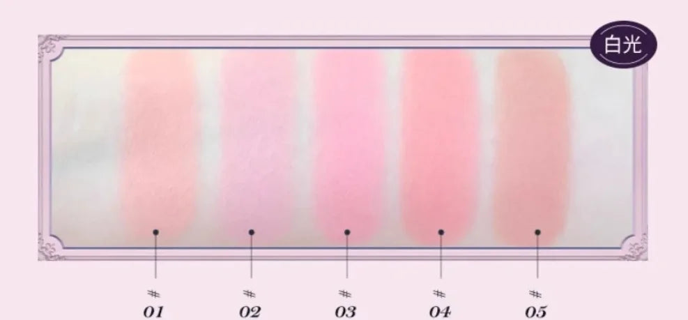 Makeup Flowerknows Shell Pearl Collection Silk Satin Blusher Lightweight Highly Pigmented Blush Powder Long Lasting Face Blushes