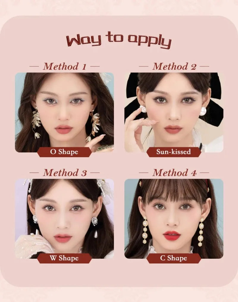 Flower Knows Strawberry Rococo Series Embossed Blush 5g Blush Powder Berry Mary Blusher Palette Makeup Profesional