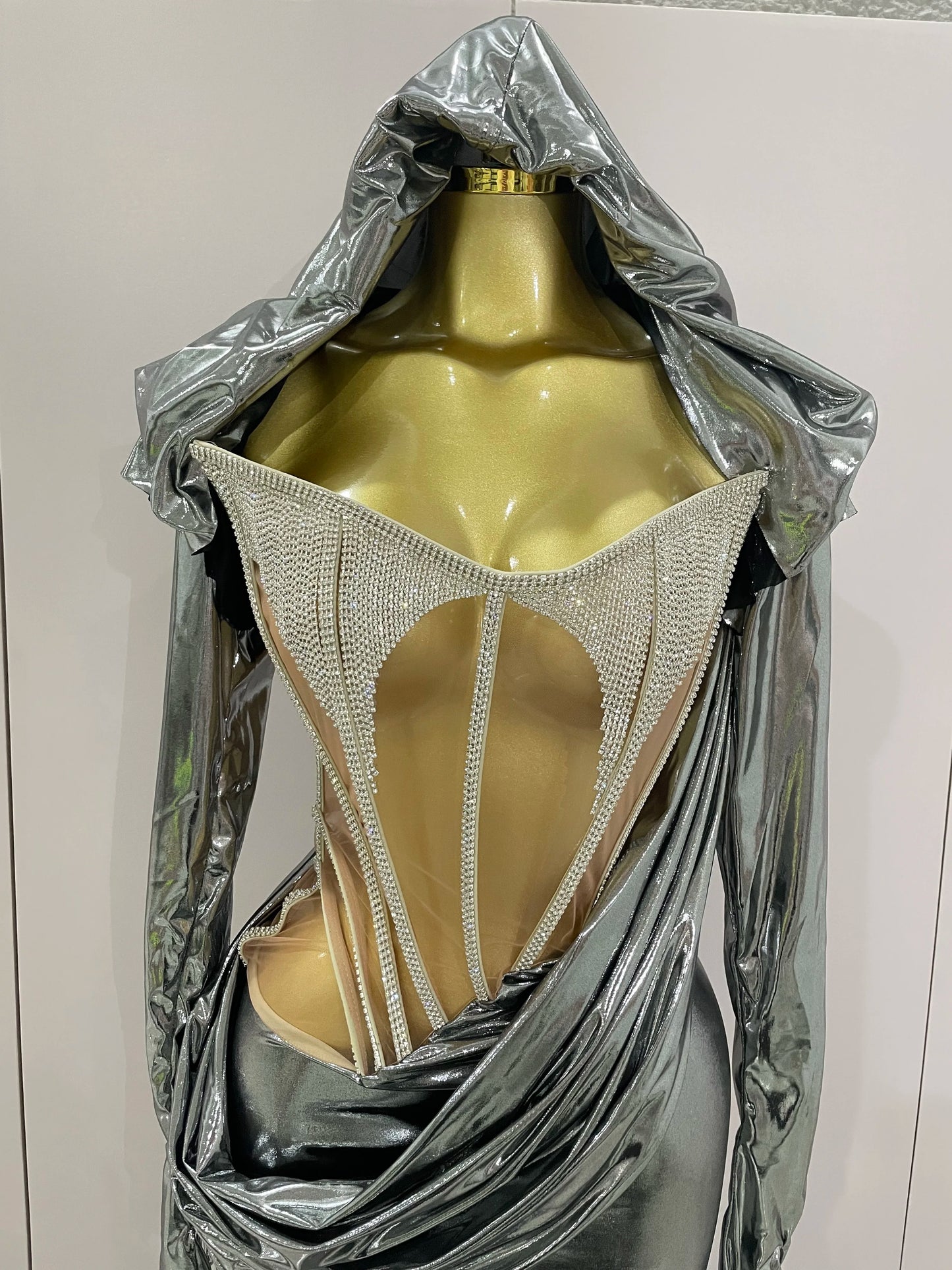 Sexy Sparkly Diamond Long Dress Two Pieces Sets Women Nightclub Party Celebrate Dance Singer Performance Costume Stage Outfit