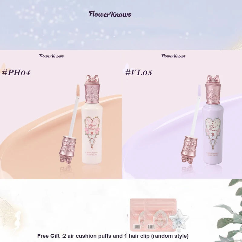 Flowerknows Midsummer Fairytales Brightening Liquid Concealer 2pcs Under Eye Makeup Natural Coverage,Lightweight,Conceals Set
