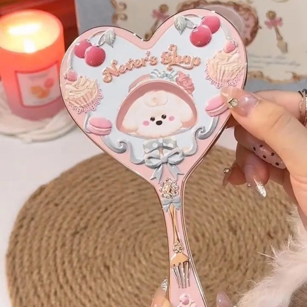 Mirror Moonlight Mermaid Collection Handheld Limited Edition Mirror White, Blue, Pink, and Chocolate Fairy Design