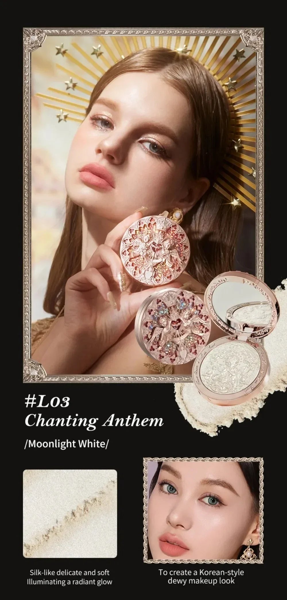 Flower Know Little Angel Collection Makeup Gift Box Eyeshadow Blush Cream Matte Lipstick Highlighter Full Kit All In One
