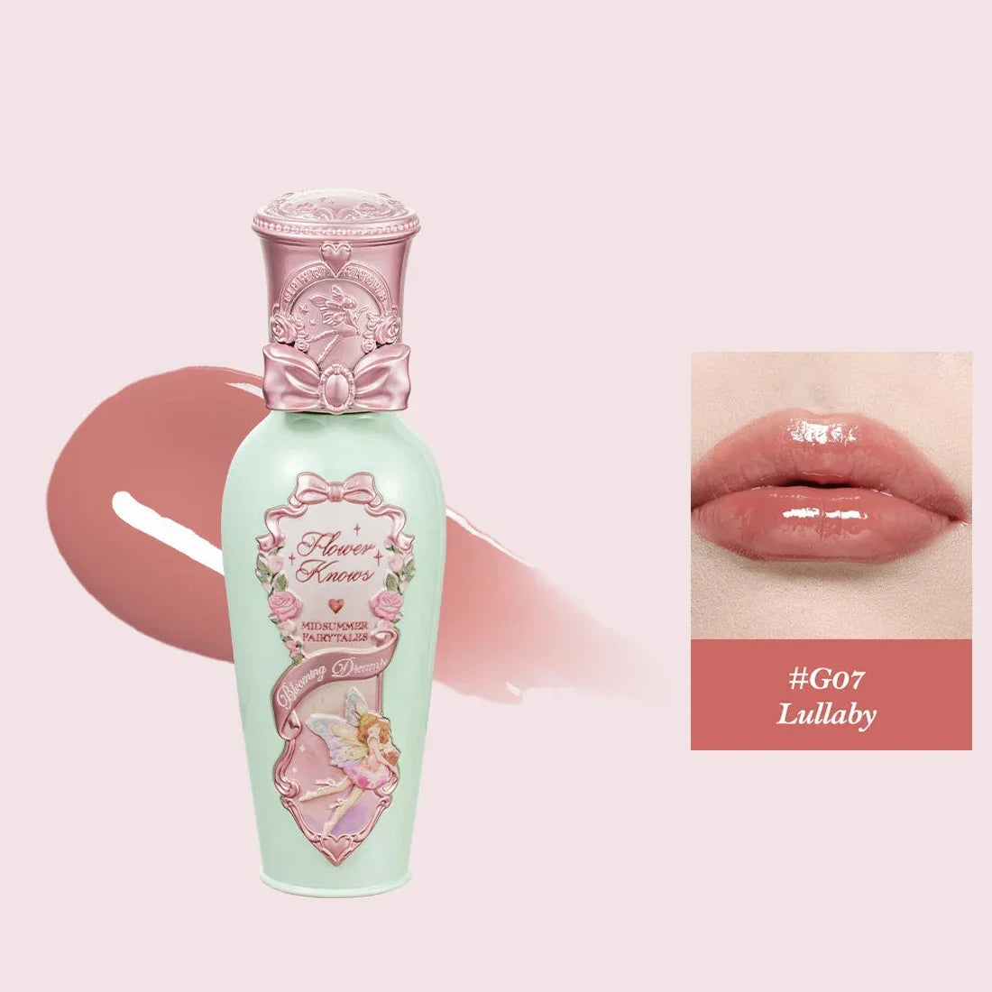 Flower Knows Midsummer Fairytales Jelly Lip Lacquer Long Lasting Glossy Tint Hydrating Moisturizing Vegan Lip Gloss Makeup