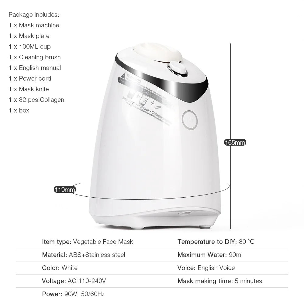 Automatic Fruit & Collagen Face Mask Maker