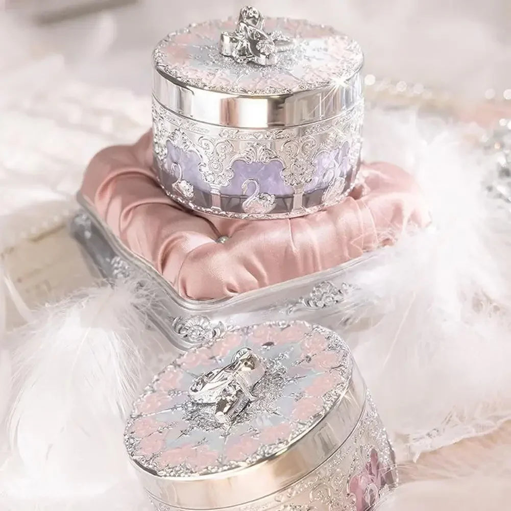 Flower Knows Swan Ballet Setting Rose Scent Loose Powder Makeup Matte Finishing Oil Control Setting Powder Make-up For Women