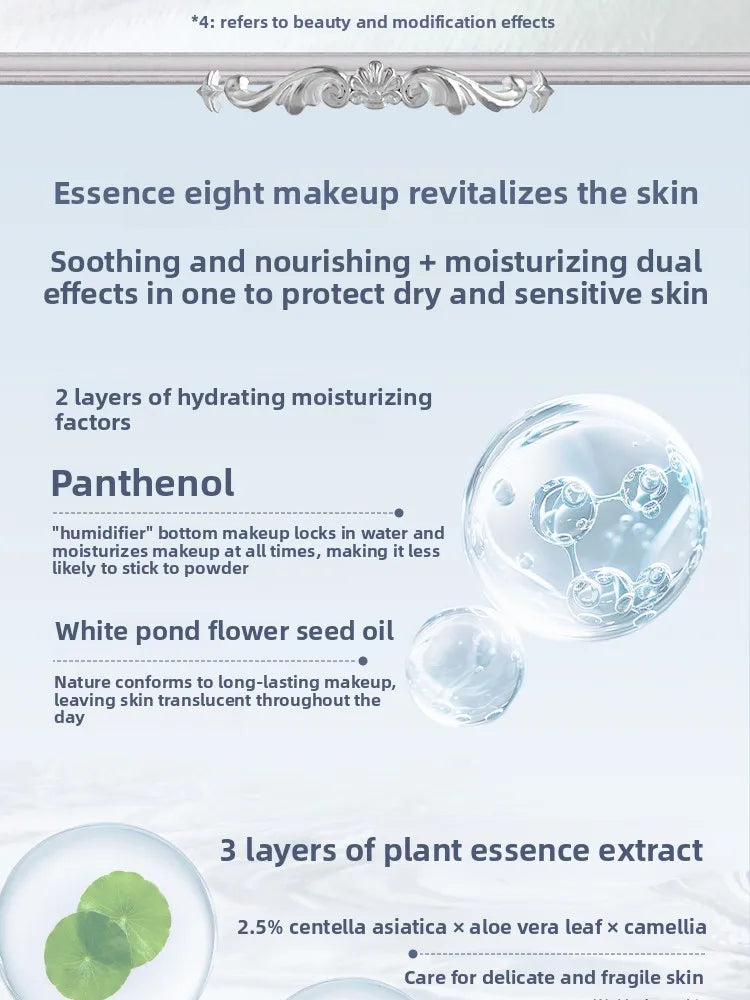 Makeup Flower Knows Shell Pearl Collection Primer Coloring Makeup Base Face Milk Brightening and Holding Make Up Concealer