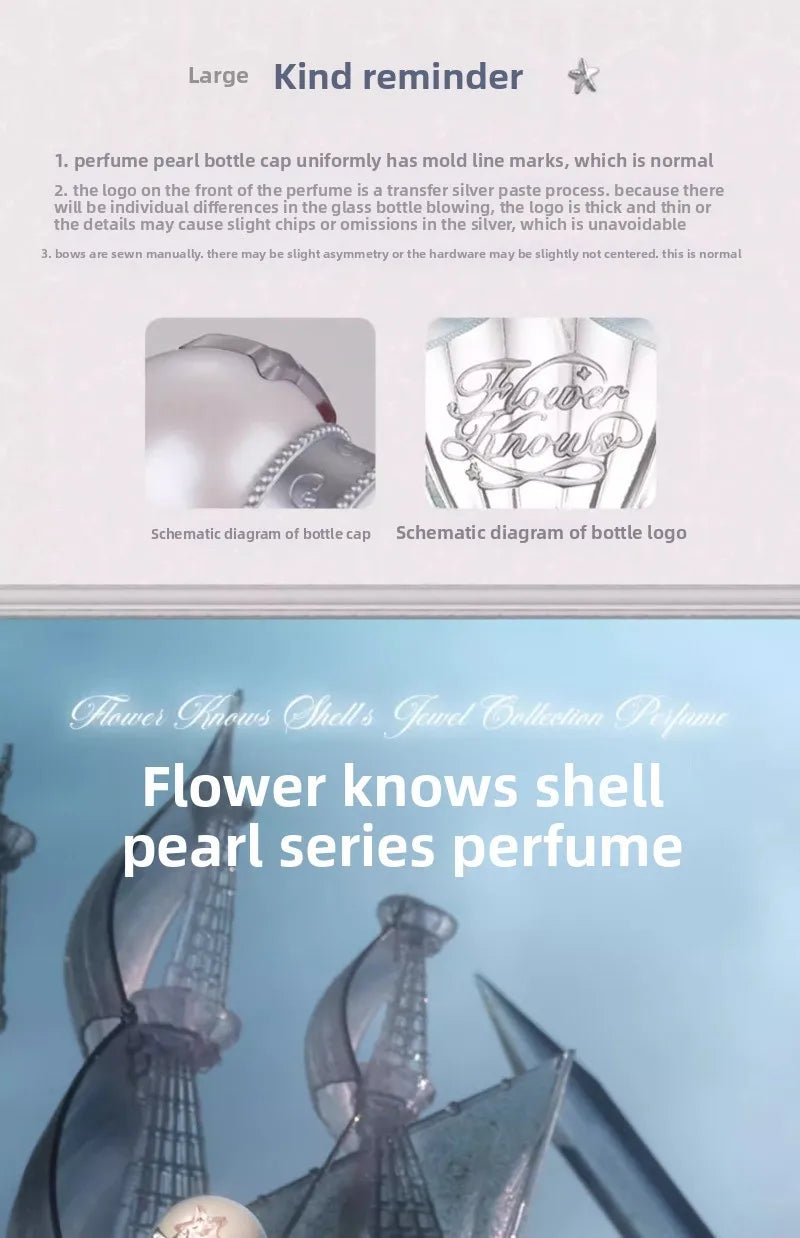 Flowerknows Moonlight Mermaid Perfume Flower Know Makeup Fruit Grapefruit Long Lasting Personal Perfume Eau de Parfum 50ML