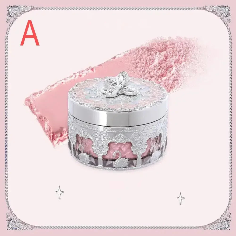Flower Knows Swan Ballet Setting Rose Scent Loose Powder Makeup Matte Finishing Oil Control Setting Powder Make-up For Women