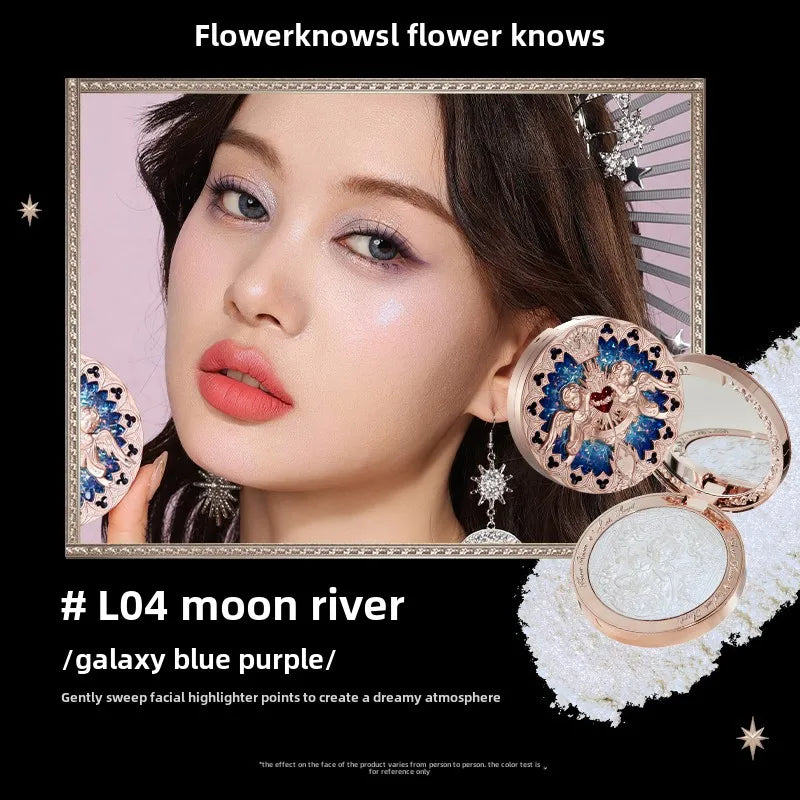 Flower Knows Little Angel Embossed Highlighter Natural brightening water light three-dimensional contour powder