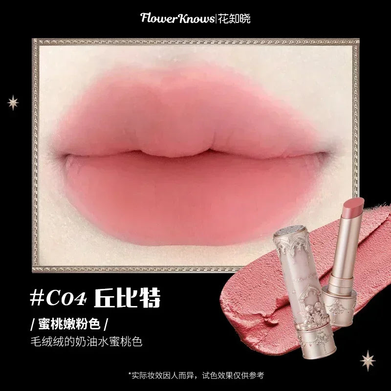 Flower Knows Midsummer Night Series Mirror Lip Gloss Film-forming Lip Balm Moisturizing Long Lasting Non-sticky ALL Lips Makeup