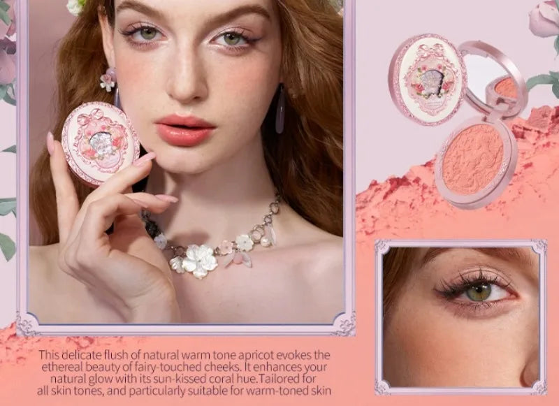 Flowerknows  All In Gift Set Matte Velvet Lipstick Blusher Glitter Eyeshadow Makeup Set Cosmetics Kit With Gifts Box