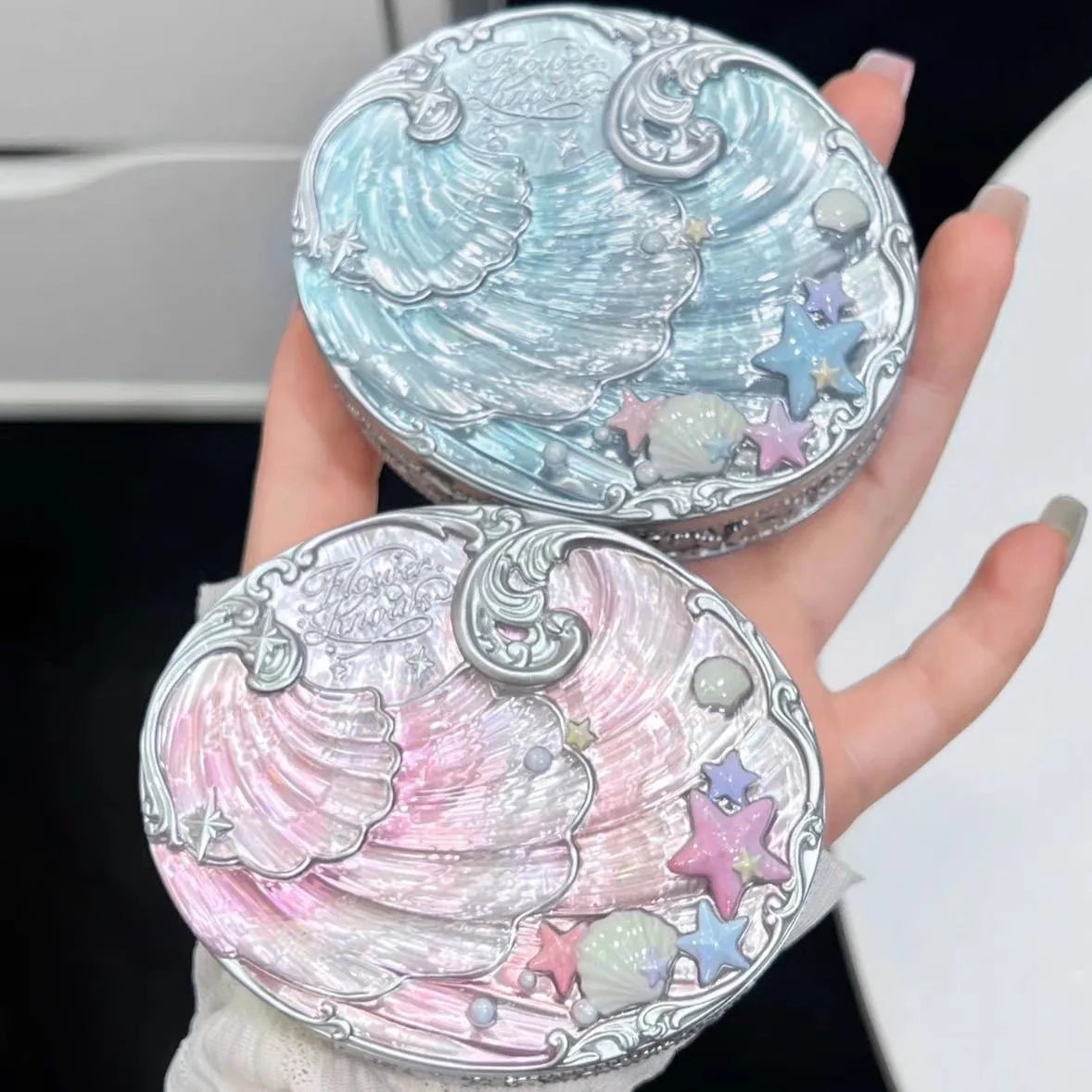 Flower Knows Makeup Sets Swan Ballet Eyeshadow Palette Matte Glow Shimmer Powder Blush Moisturizing Lipstick Highlighter Kit