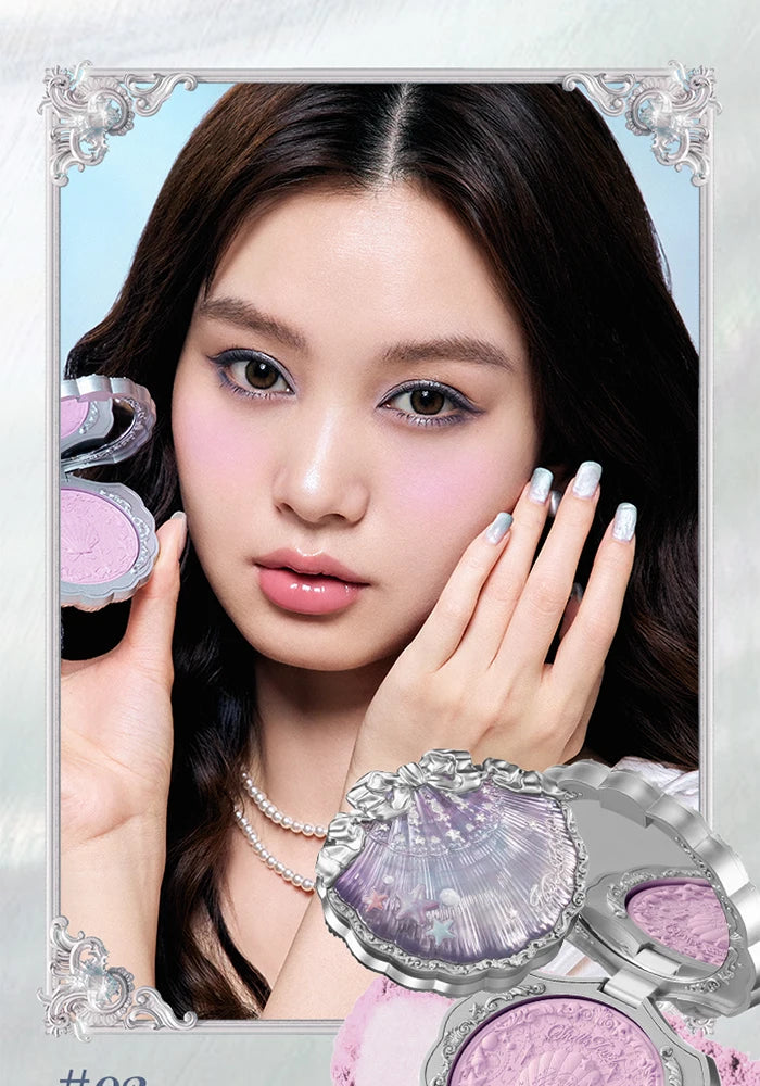 Makeup Flowerknows Shell Pearl Collection Silk Satin Blusher Lightweight Highly Pigmented Blush Powder Long Lasting Face Blushes