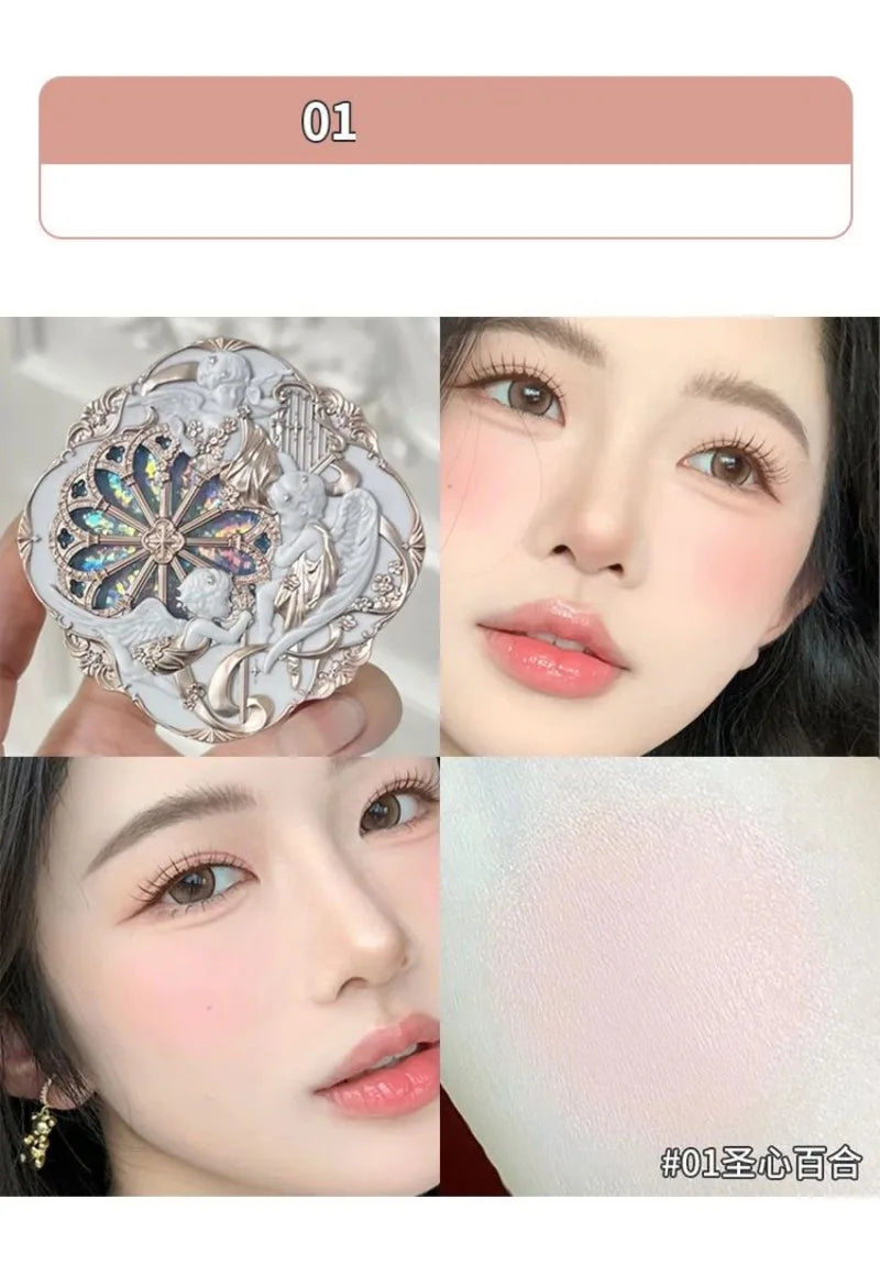 Flower Knows Makeup Sets Swan Ballet Eyeshadow Palette Matte Glow Shimmer Powder Blush Moisturizing Lipstick Highlighter Kit