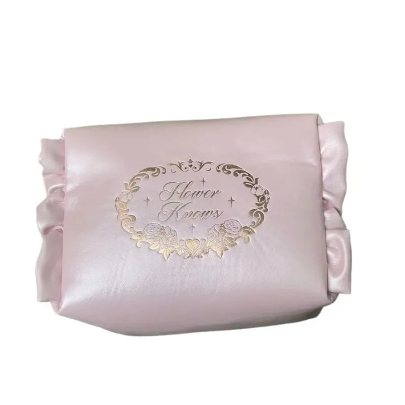 Flowerknows All In One Mackup Set Gift Box Flower Knows Glitter Eye Shadow Palette Blusher Long Lasting Gloss Lipstick With Bag