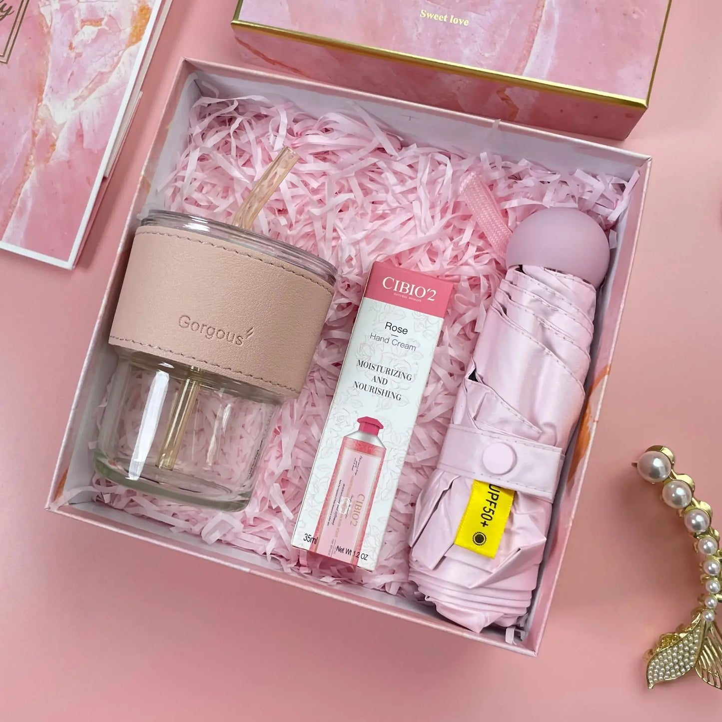 Luxury Gift Box Set for Women – Bridesmaid & Birthday Present with Accessories & Greeting Card