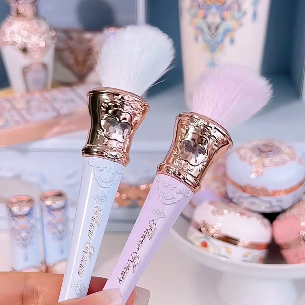 Flower Knows Butterfly Cloud Collar Collection Angle Powder Brush Makeup Brushes Cosmetic Tools