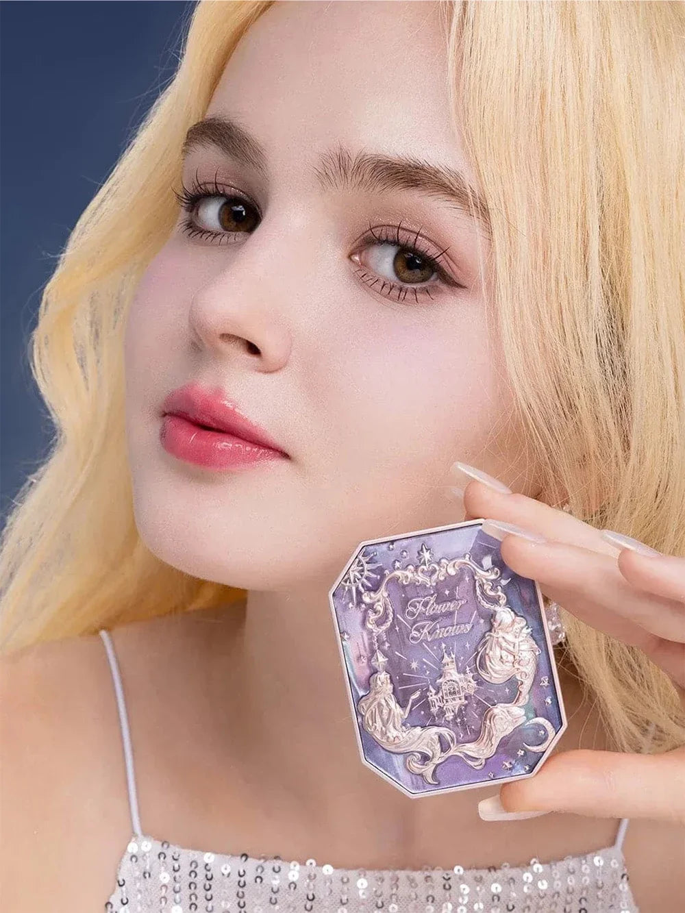 Flower Knows Moonlight Mermaid Blush Powder 5g Long Lasting Soft Matte Vegan Waterproof Natural Glow Fairycore Cheek Makeup