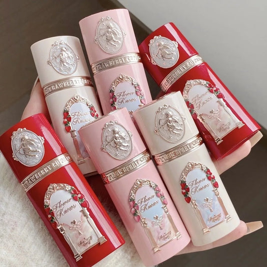 Flower Knows Makeup Blush Concealer Sets Strawberry Cupid Collection Liquid Blushes For Cheek 6pcs Kit Matte Finish Long Lasting