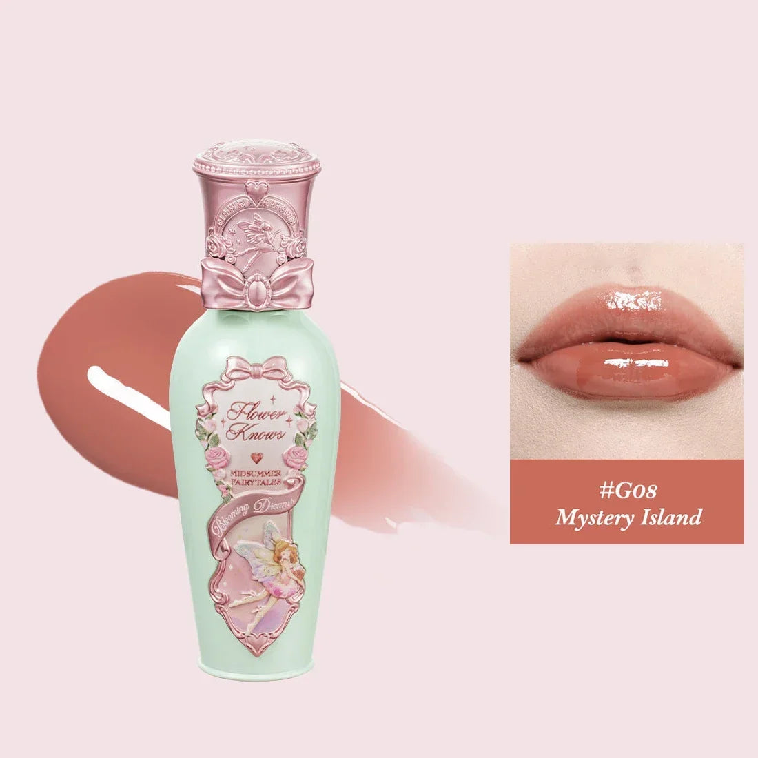 Flower Knows Midsummer Fairytales Jelly Lip Lacquer Long Lasting Glossy Tint Hydrating Moisturizing Vegan Lip Gloss Makeup