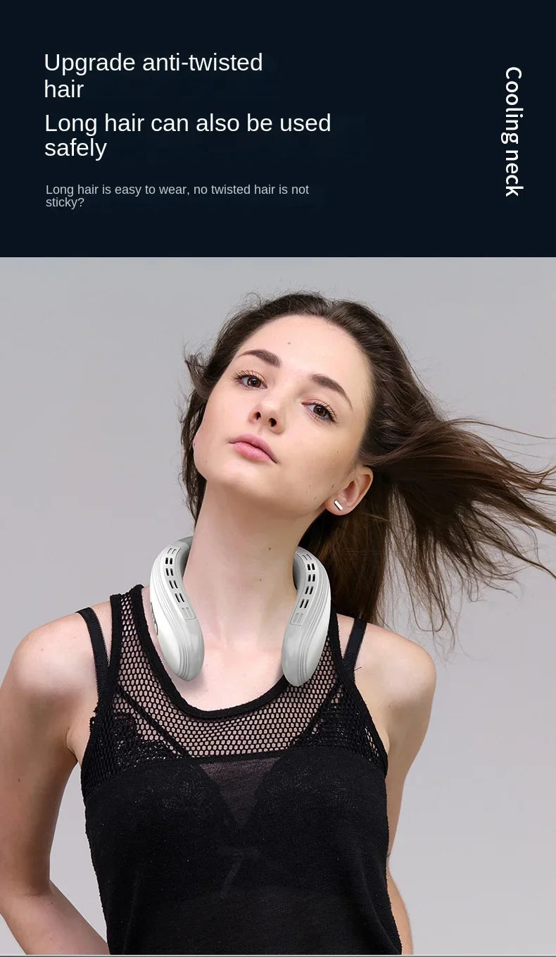 Neck & Back Cooling Fan – Hands-Free Comfort Anywhere