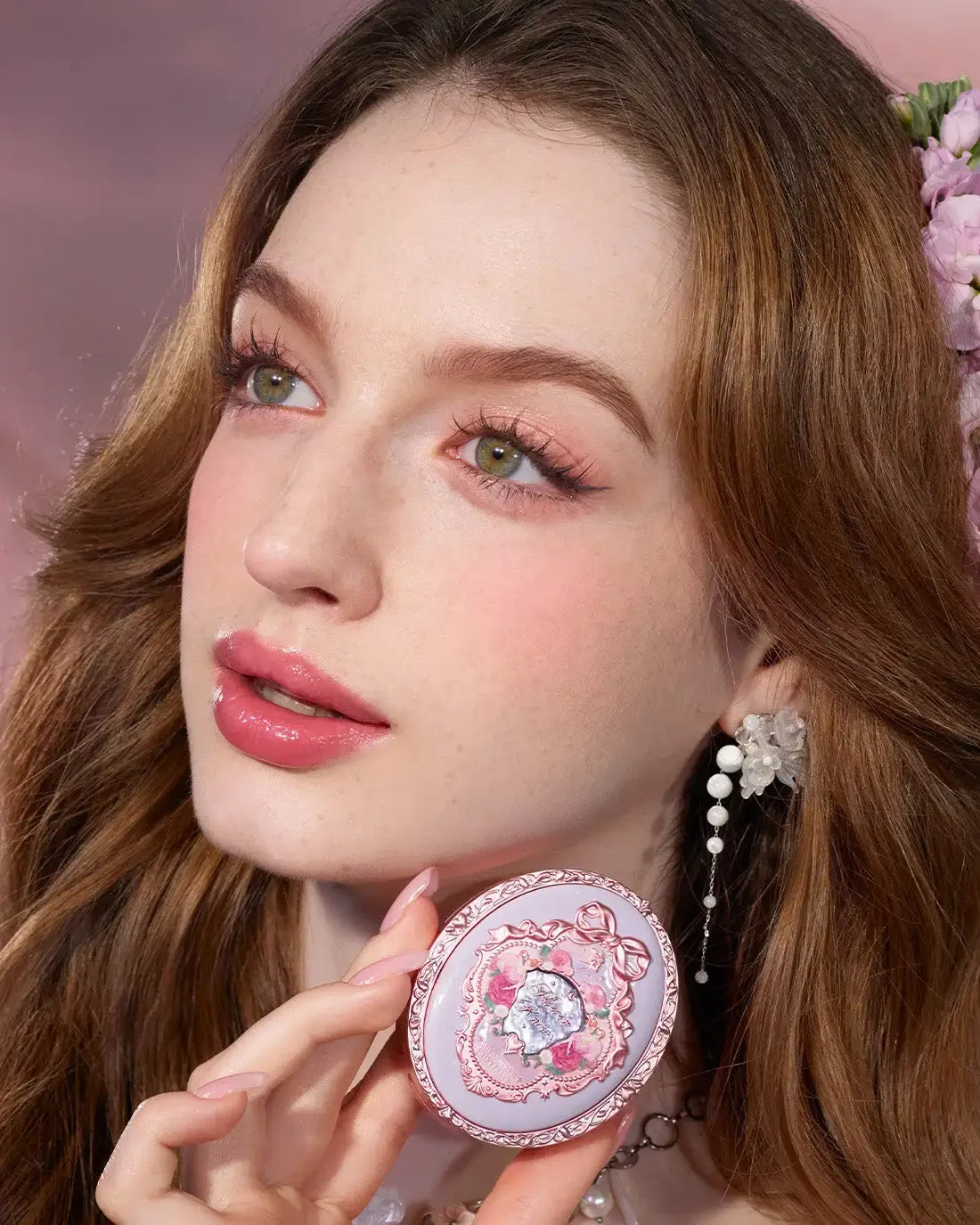 Flower Knows Velvet Blush Palette Long Lasting Natural Pigmented Makeup Long Lasting Natural Highly Pigmented Blusher 5g