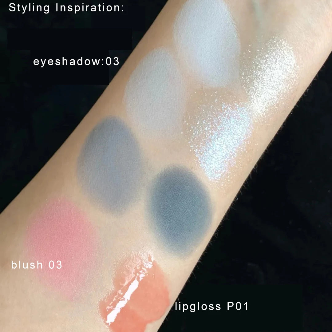 Flower Knows Shell Eyeshadow Palette 6 Colors Matte Shimmer Highly Pigmented Long Lasting Blendable Natural Look Makeup