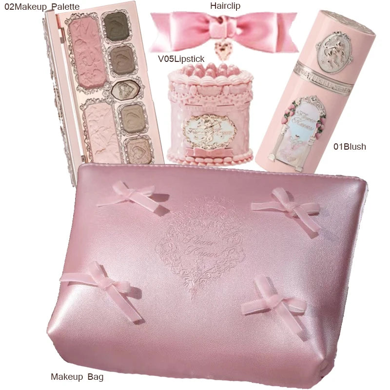 Flower Knows Strawberry Cupid Collection Makeup Sets Facial Palette Eyeshadow Liquid Blush Lipstick Flowerknows Mystery Box