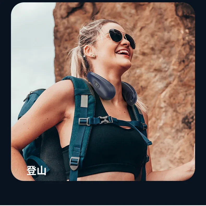 Neck & Back Cooling Fan – Hands-Free Comfort Anywhere