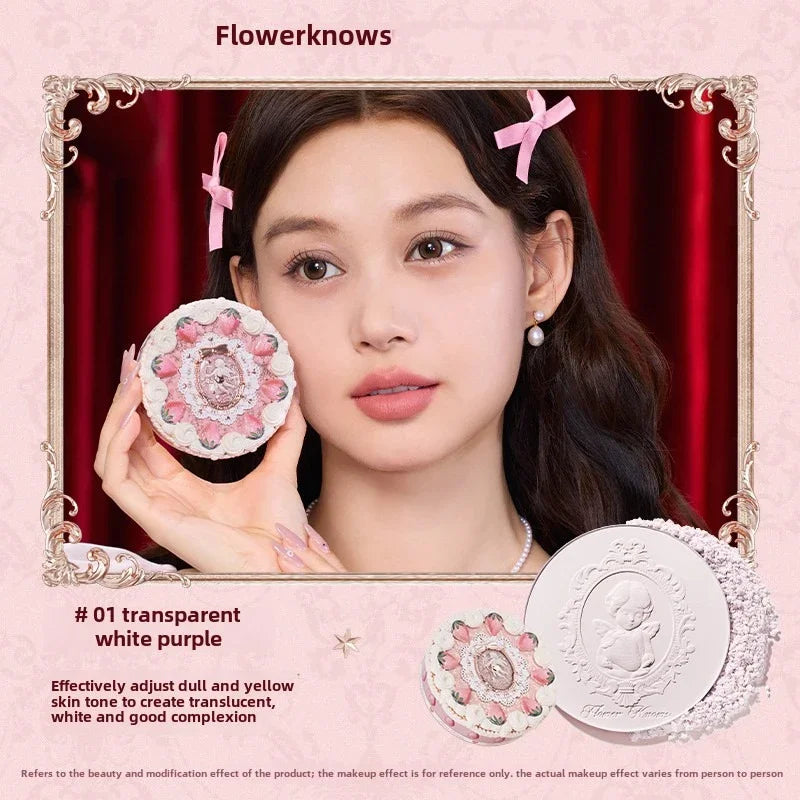 Flower Knows Little Angel Embossed Highlighter Natural brightening water light three-dimensional contour powder