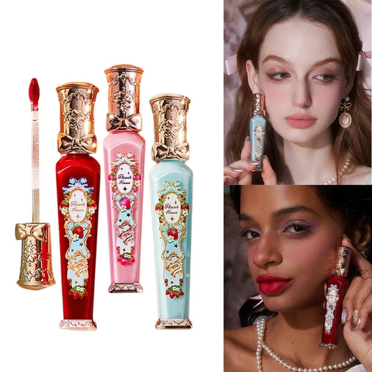 Flower Knows Strawberry Rococo Matte Lip Cream Vegan Waterproof Long Lasting Lip Stain Lightweight Blur Tint For Women Girl