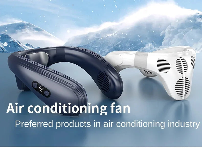 Neck & Back Cooling Fan – Hands-Free Comfort Anywhere
