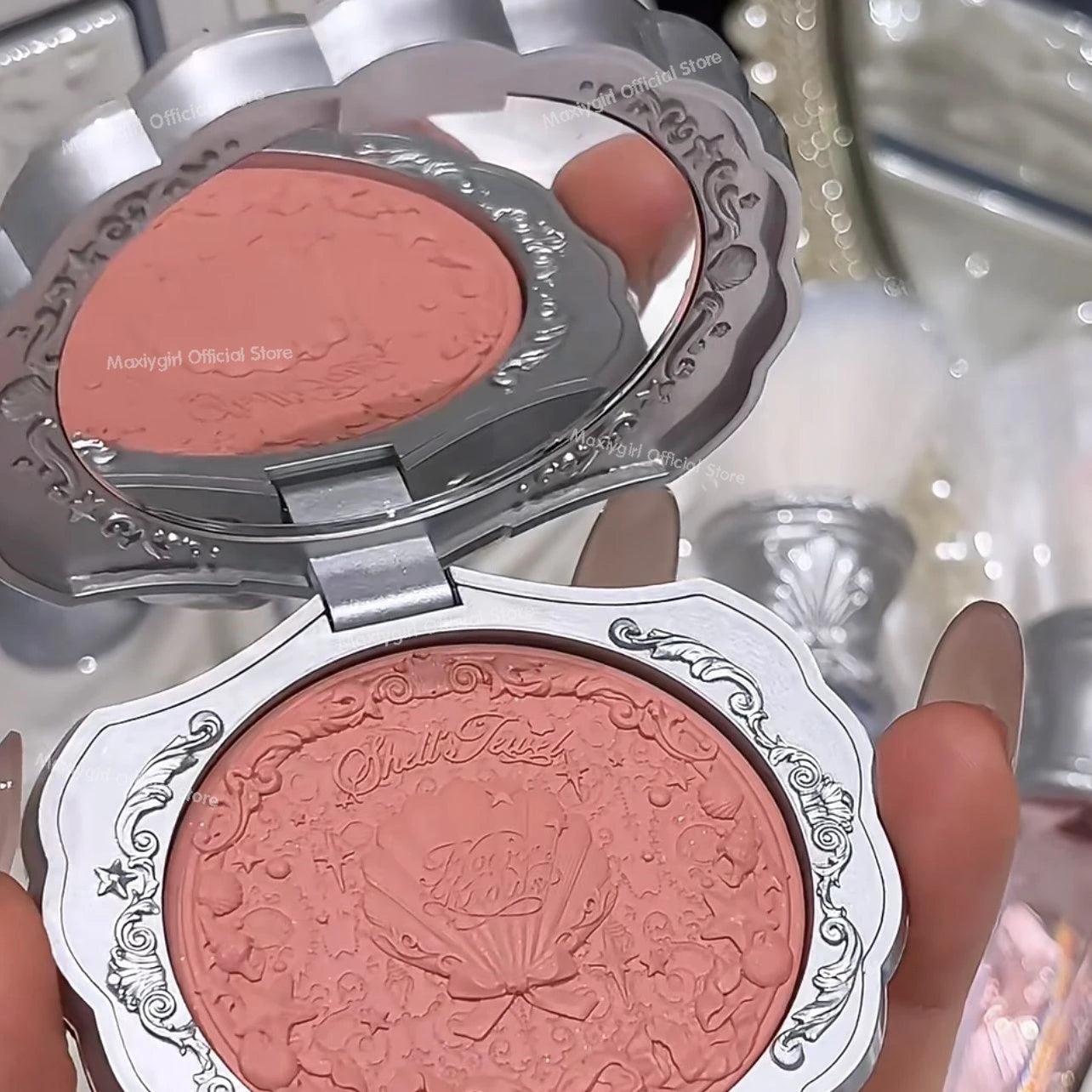 Flower Knows Shell's Jewel Collection Blush Matte Powder Baked Natural Satin Highly Pigmented Lightweight Smooth Finish Cheeks