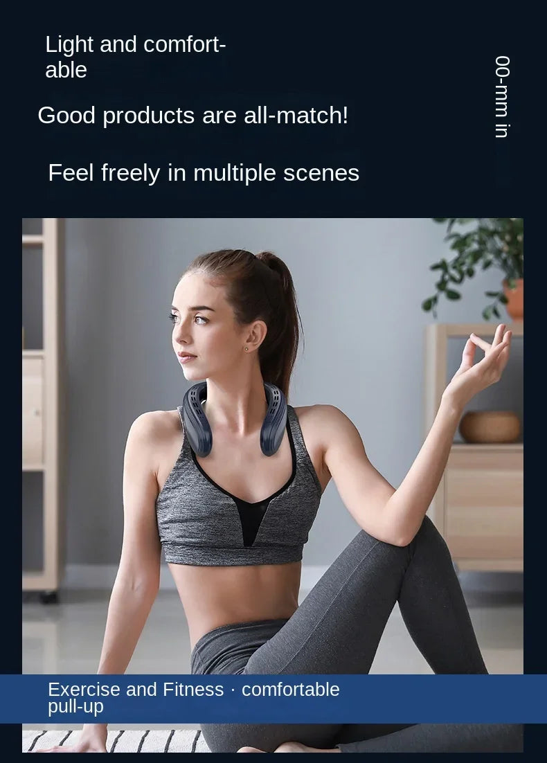 Neck & Back Cooling Fan – Hands-Free Comfort Anywhere