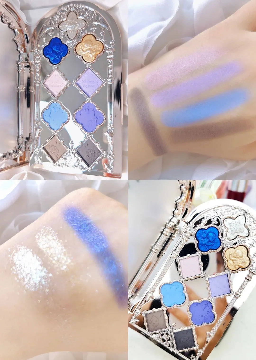 Flower Knows Little Angel 9 Color Eyeshadow Palette Matte Shimmer Glitter Vegan Cruelty Free Waterproof High Pigment eyeshadow