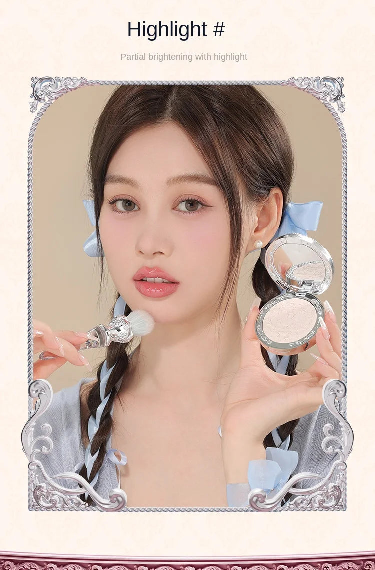 Flower Knows Swan Ballet Blush Wool Brush Mineral Powder Bronzer Contour Makeup Brushes By Flower Knows
