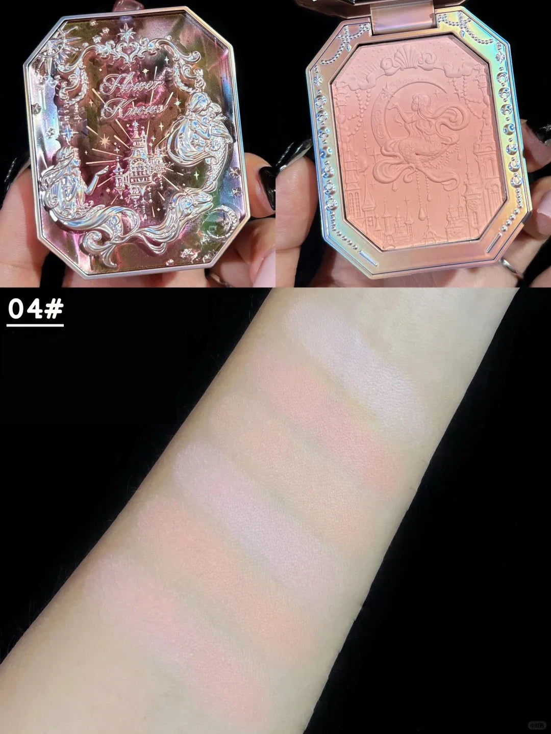 Flower Knows Moonlight Mermaid Blush Powder 5g Long Lasting Soft Matte Vegan Waterproof Natural Glow Fairycore Cheek Makeup