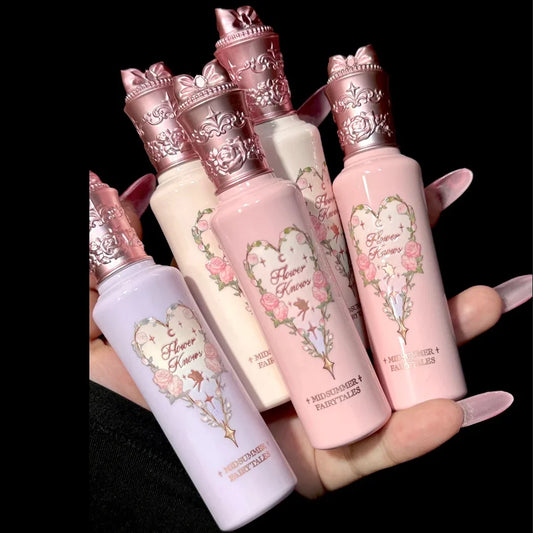 Flower Knows Midsummer Fairytales Brightening Concealer Set Liquid Under Eye Makeup Natural Coverage,Lightweight,Conceals 5pcs