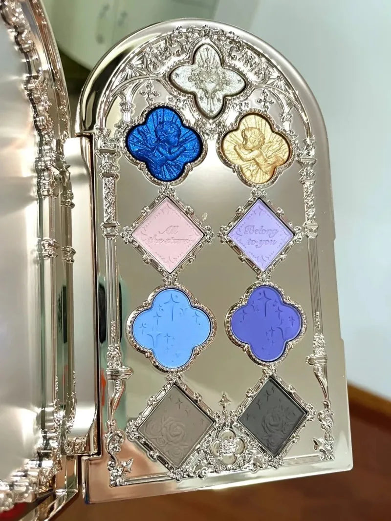 Flowerknows All In One Mackup Set Gift Box Flower Knows Glitter Eye Shadow Palette Blusher Long Lasting Gloss Lipstick With Bag