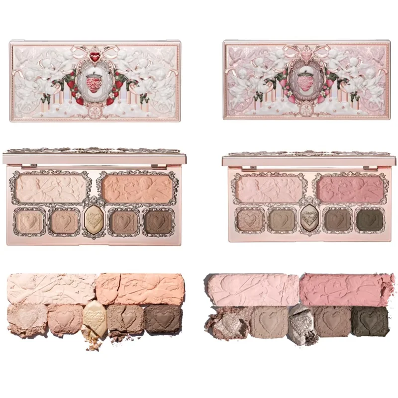 Flower Knows Strawberry Cupid Collection Makeup Sets Facial Palette Eyeshadow Liquid Blush Lipstick Flowerknows Mystery Box