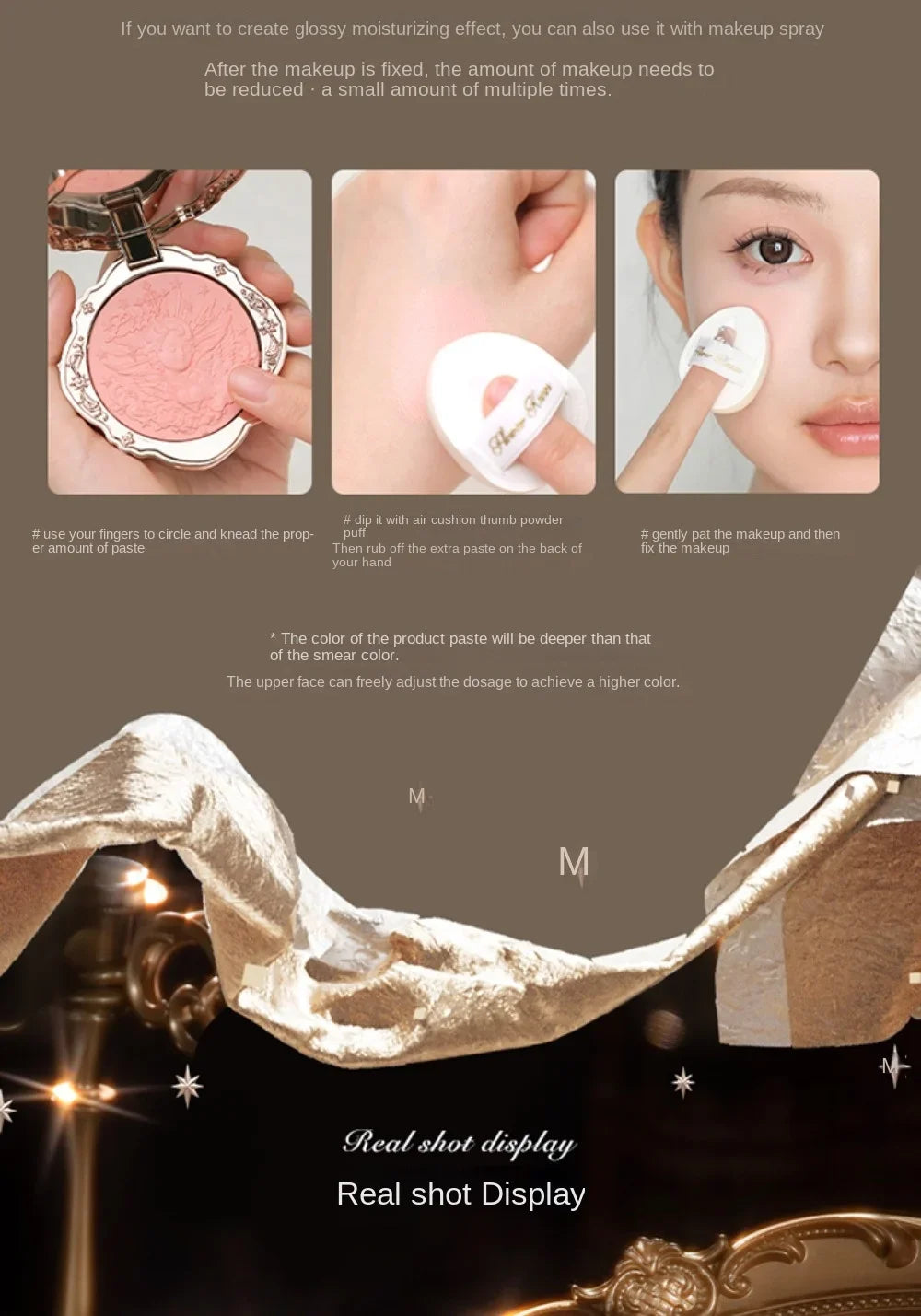 Flower Knows Cream Blush Korean Makeup Smooth Long Lasting Cloud Skin Look Natural Glow Cheek Tint Face Enhancer
