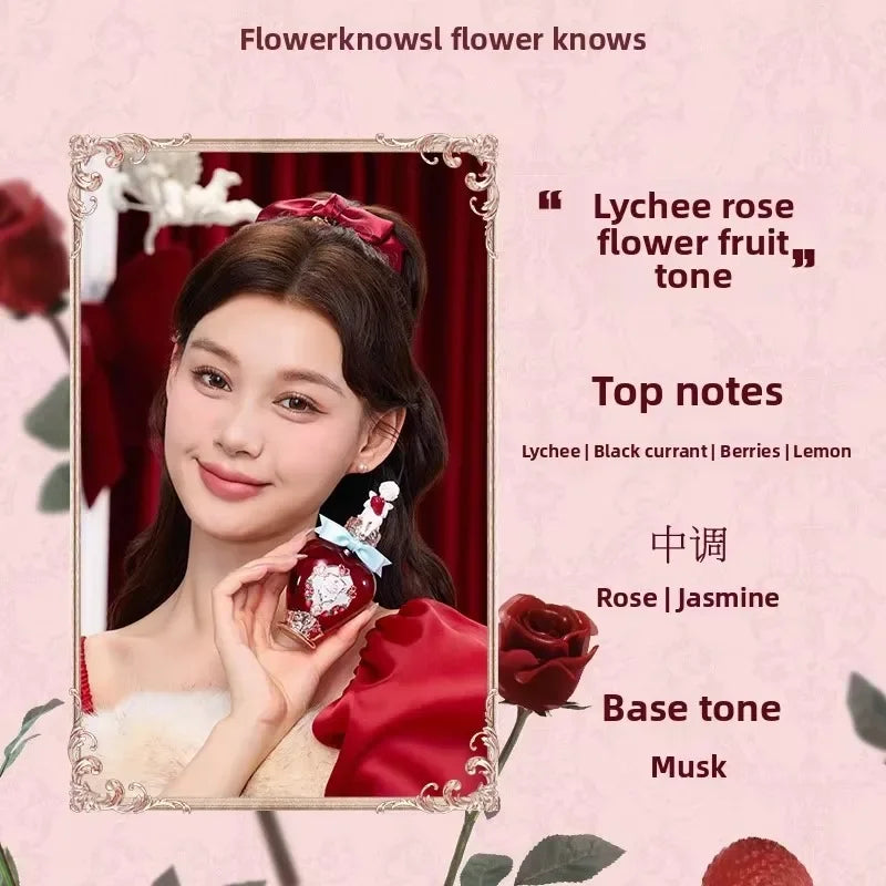Flowerknows Moonlight Mermaid Perfume Flower Know Makeup Fruit Grapefruit Long Lasting Personal Perfume Eau de Parfum 50ML