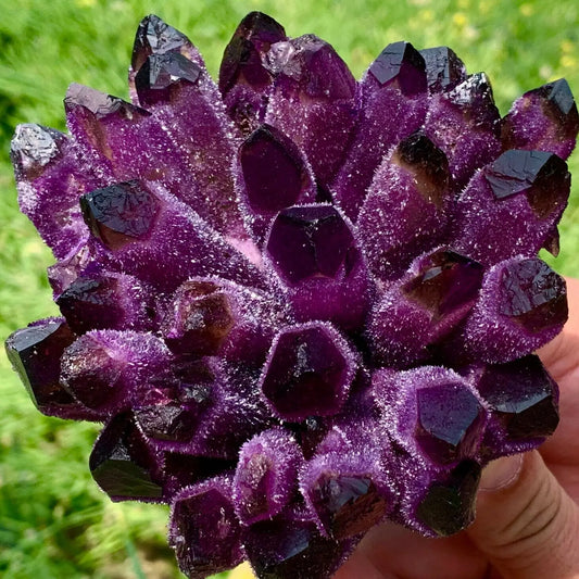 Natural Violet Ghost Phantom Quartz Cluster - Healing Crystal Specimen, Purple Quartz Decor, Spiritual Energy Stone, Gift for Crystal Collectors