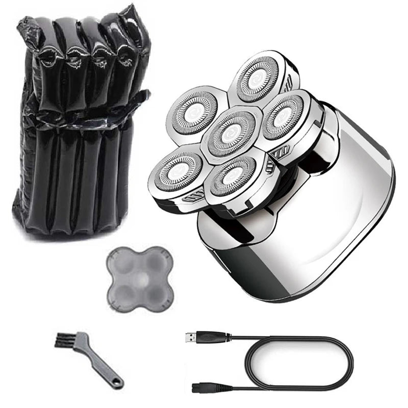 Electric Shaver Kit Men 5in1Wet DryRazor Beard Trimmer Digital Display Face Body Shaving Tool