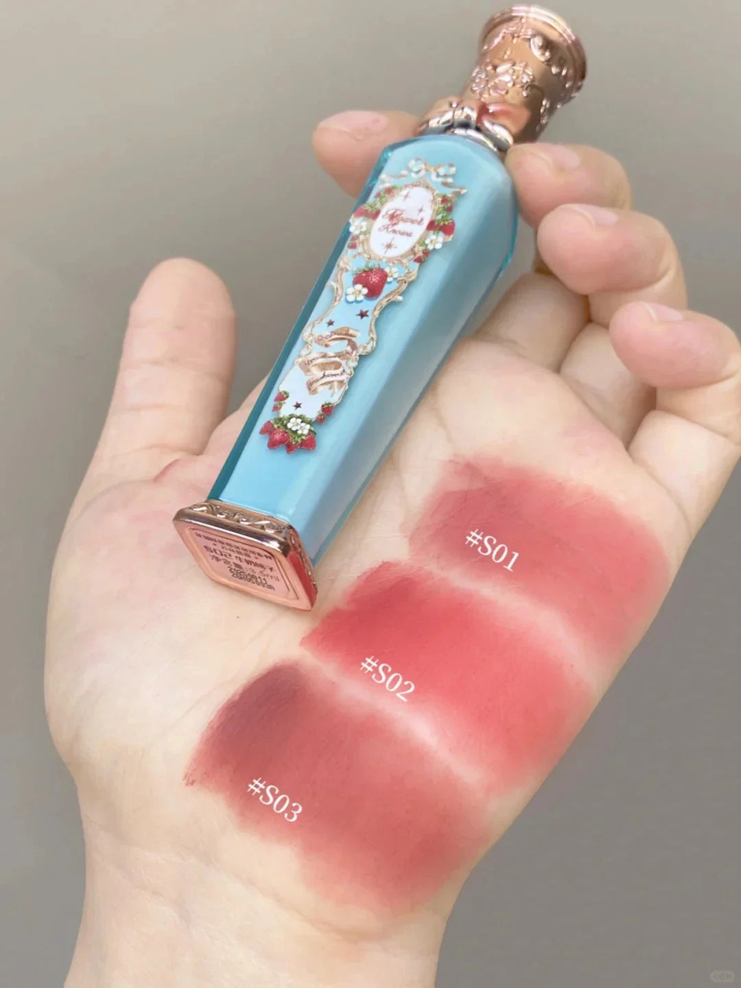 Flower Knows Strawberry Rococo Matte Lip Cream Vegan Waterproof Long Lasting Lip Stain Lightweight Blur Tint For Women Girl
