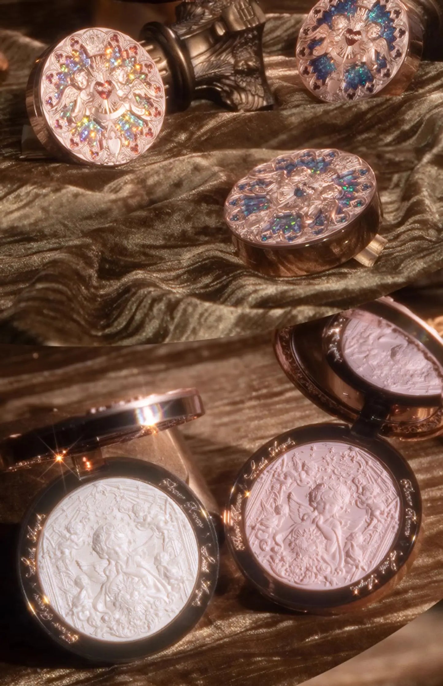Flower Knows Little Angel Embossed Highlighter Natural brightening water light three-dimensional contour powder