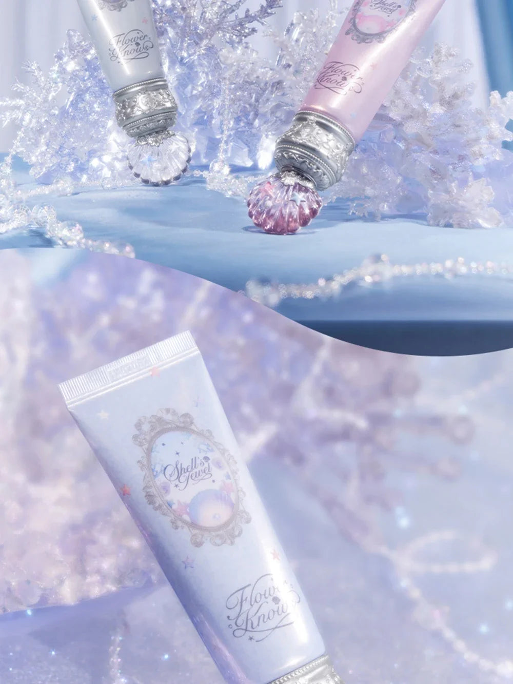 Flower Knows Primer Makeup Shells Jewel Radiance Hydrating Long Lasting Vegan Cruelty Free Base Primer 45g